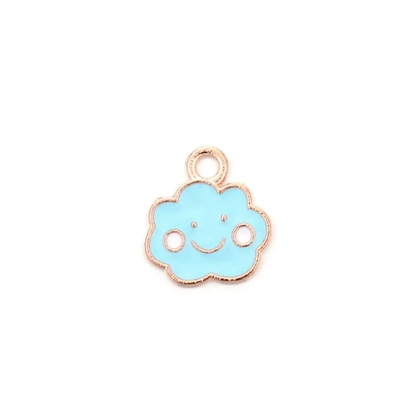 1 Piece Simple Style Clouds Rainbow Windmill Zinc Alloy Enamel Jewelry Accessories