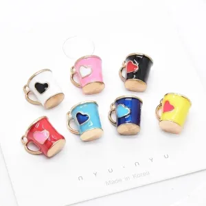 10 Pieces Alloy Color Block Pendant