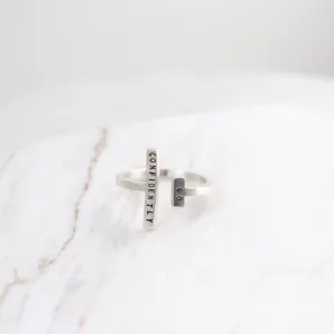 Adjustable Ring - "Go Confidently"