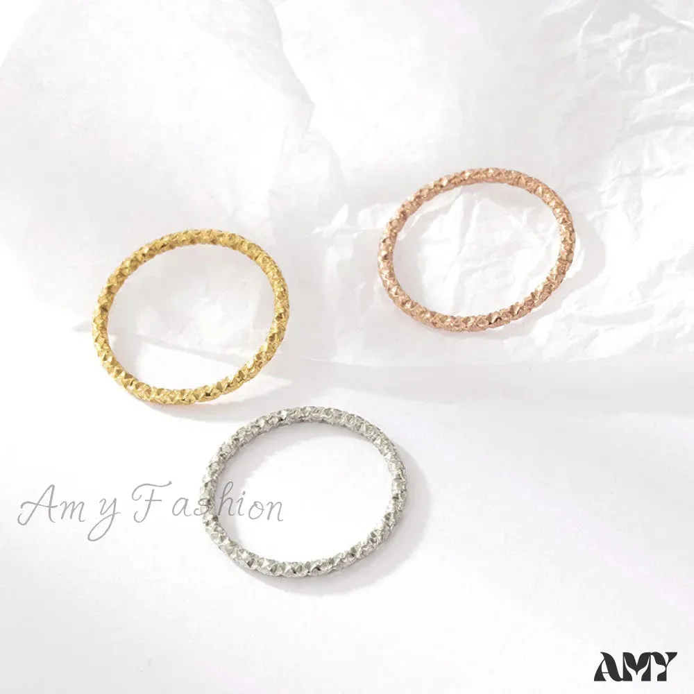 Amy Fashion - Custom Design Simple Three Pcs A Set Rings