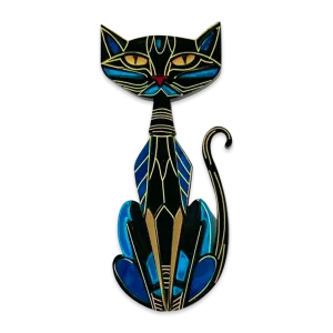 Art Deco cat Borris - brooch