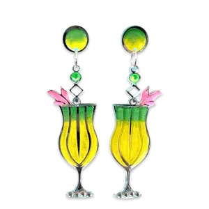 Art deco Pina Colada - Earrings