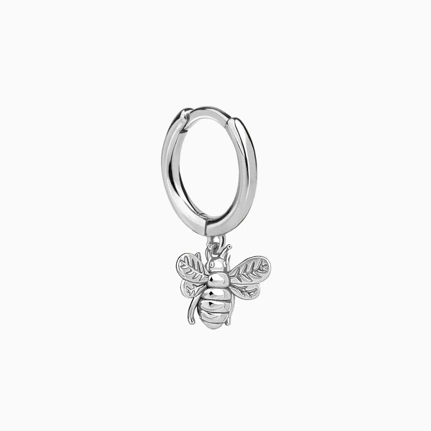 Bee Hoop Piercing Silver