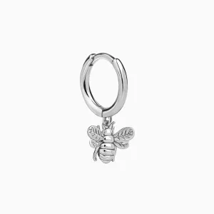 Bee Hoop Piercing Silver