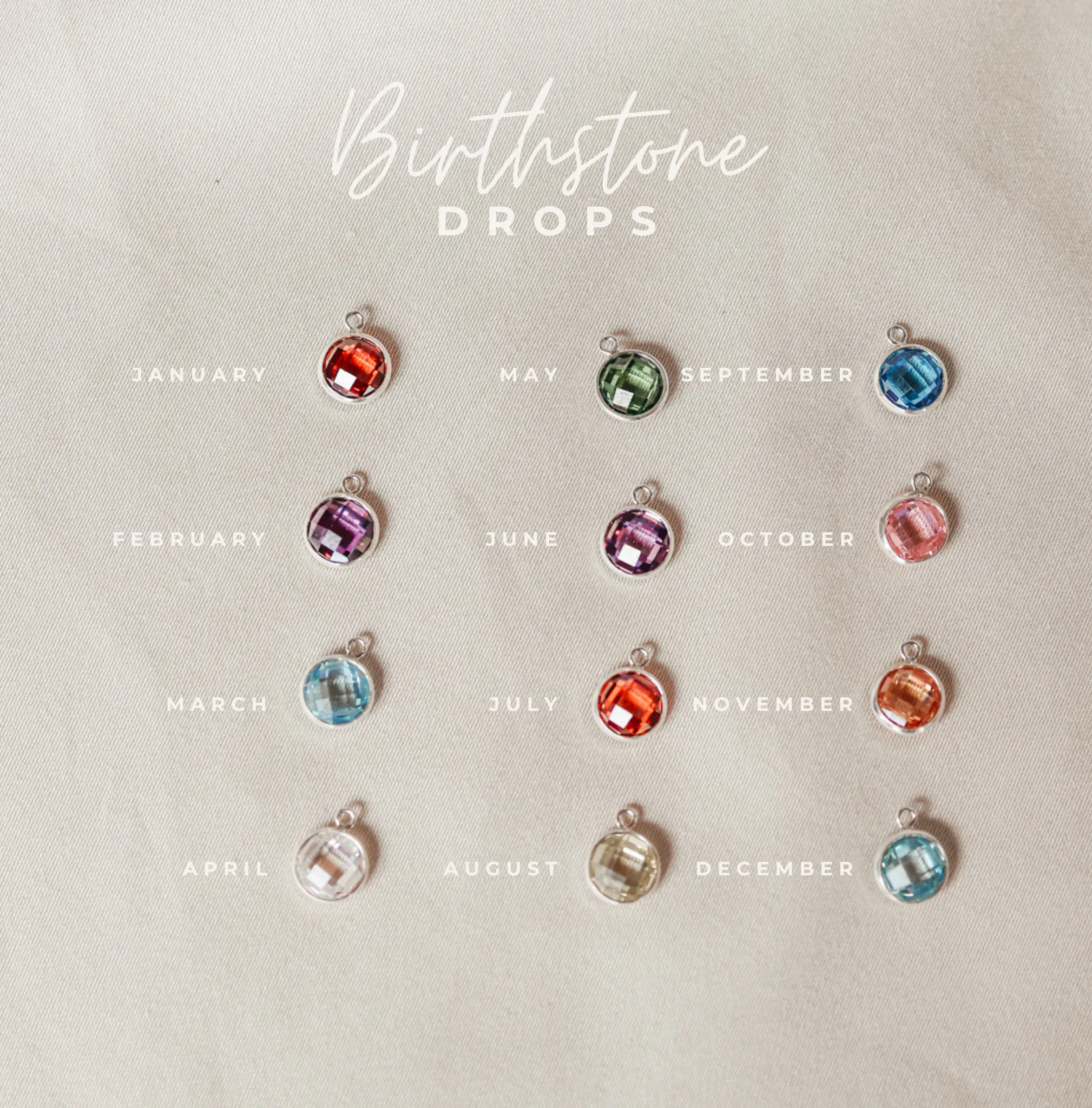 Birthstone Drop Necklace • July