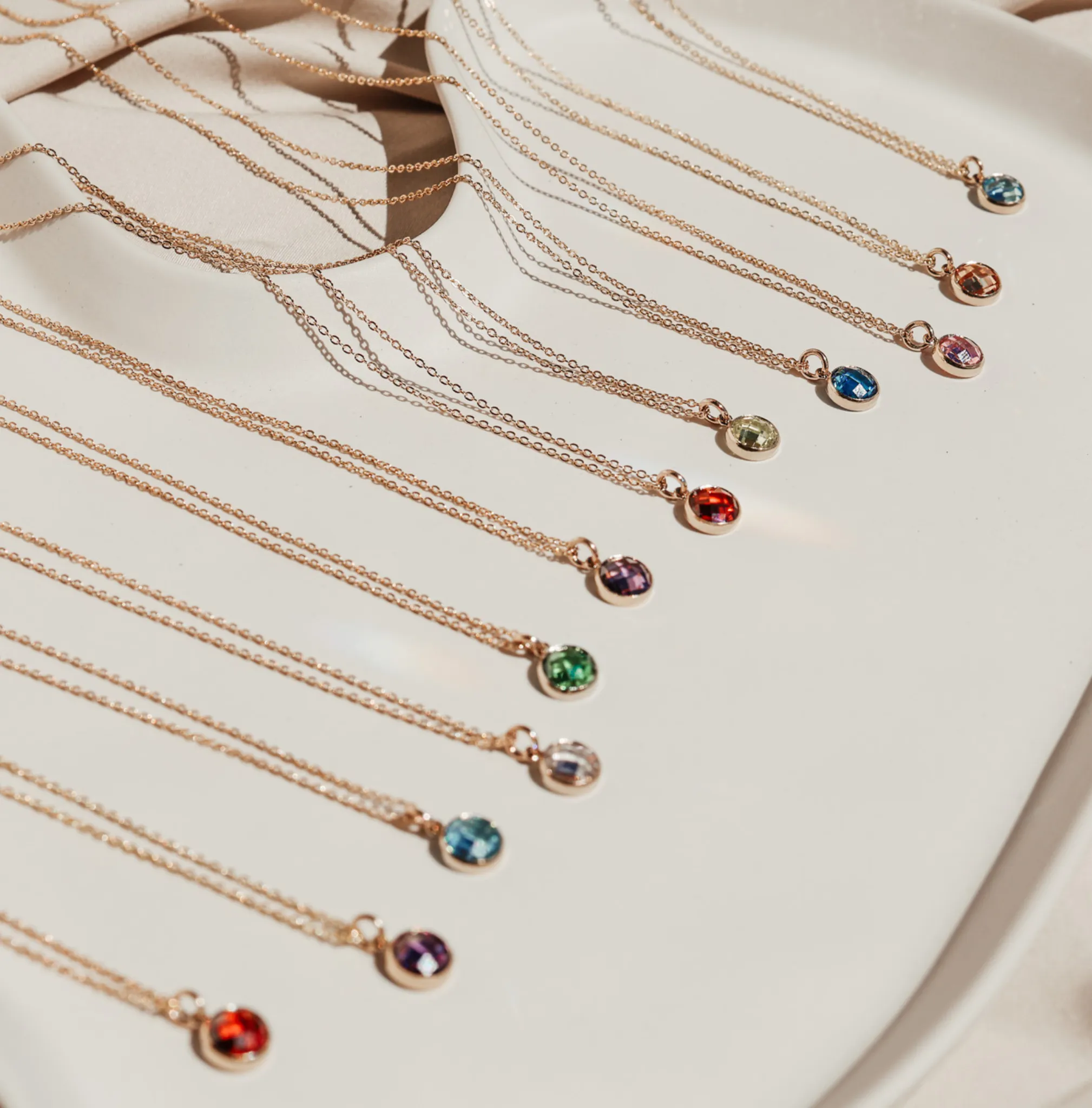 Birthstone Drop Necklace • July