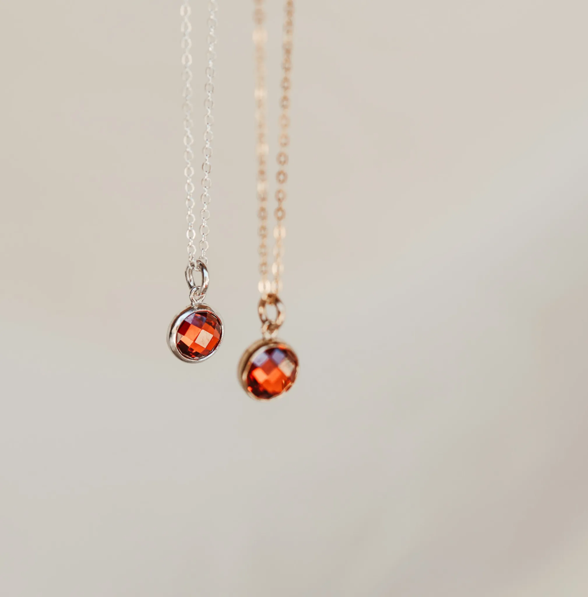 Birthstone Drop Necklace • July