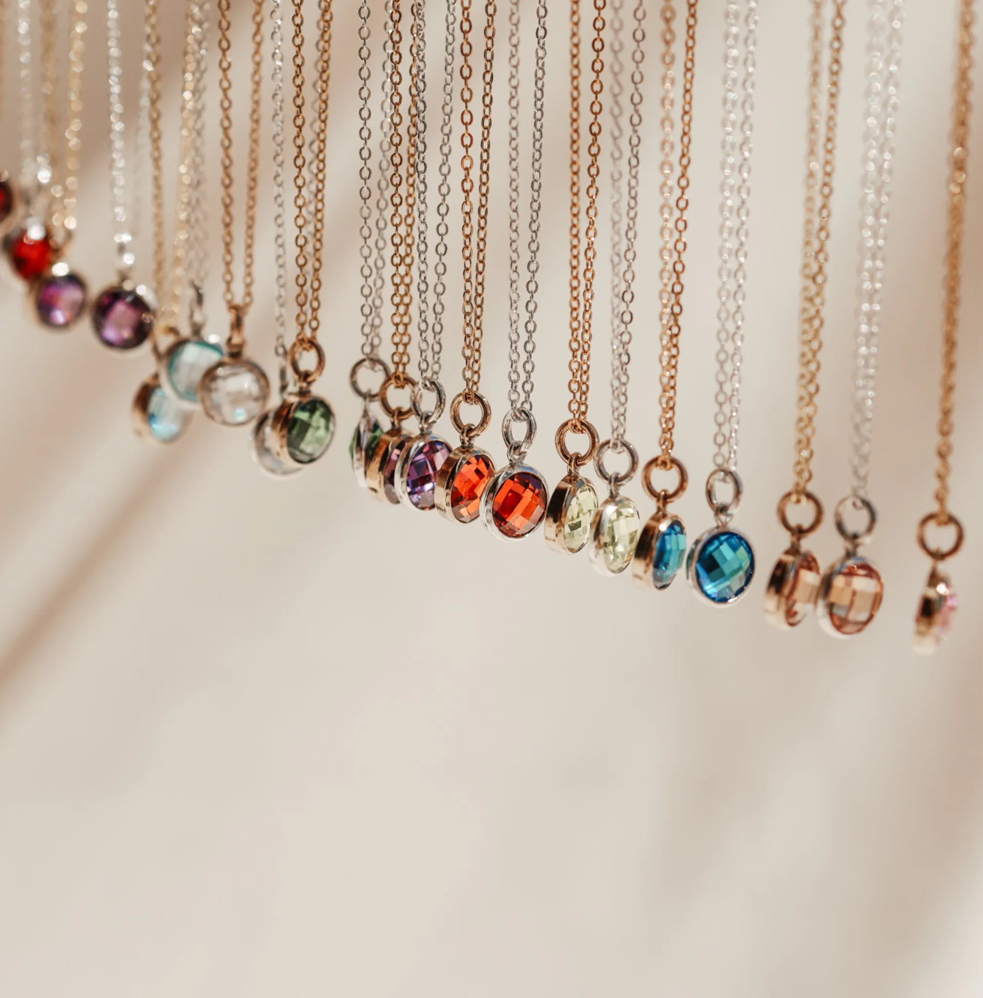 Birthstone Drop Necklace • July