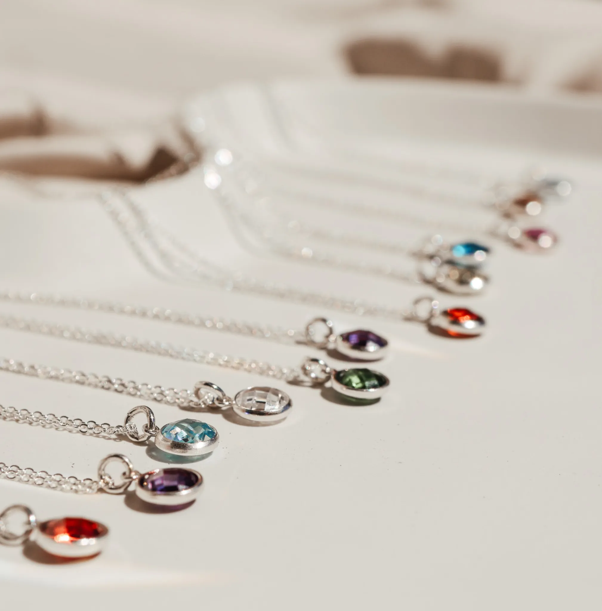 Birthstone Drop Necklace • July