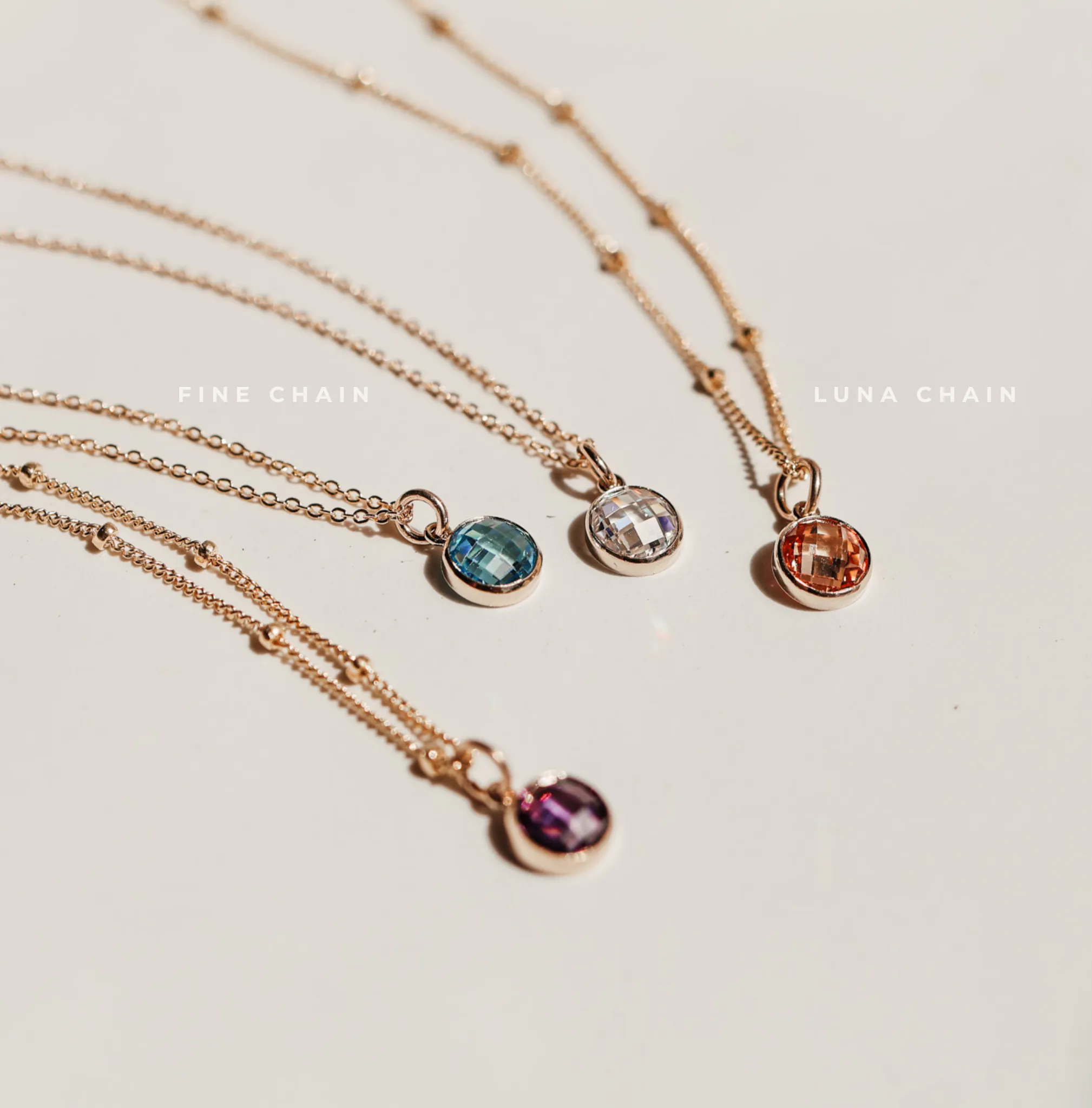 Birthstone Drop Necklace • July