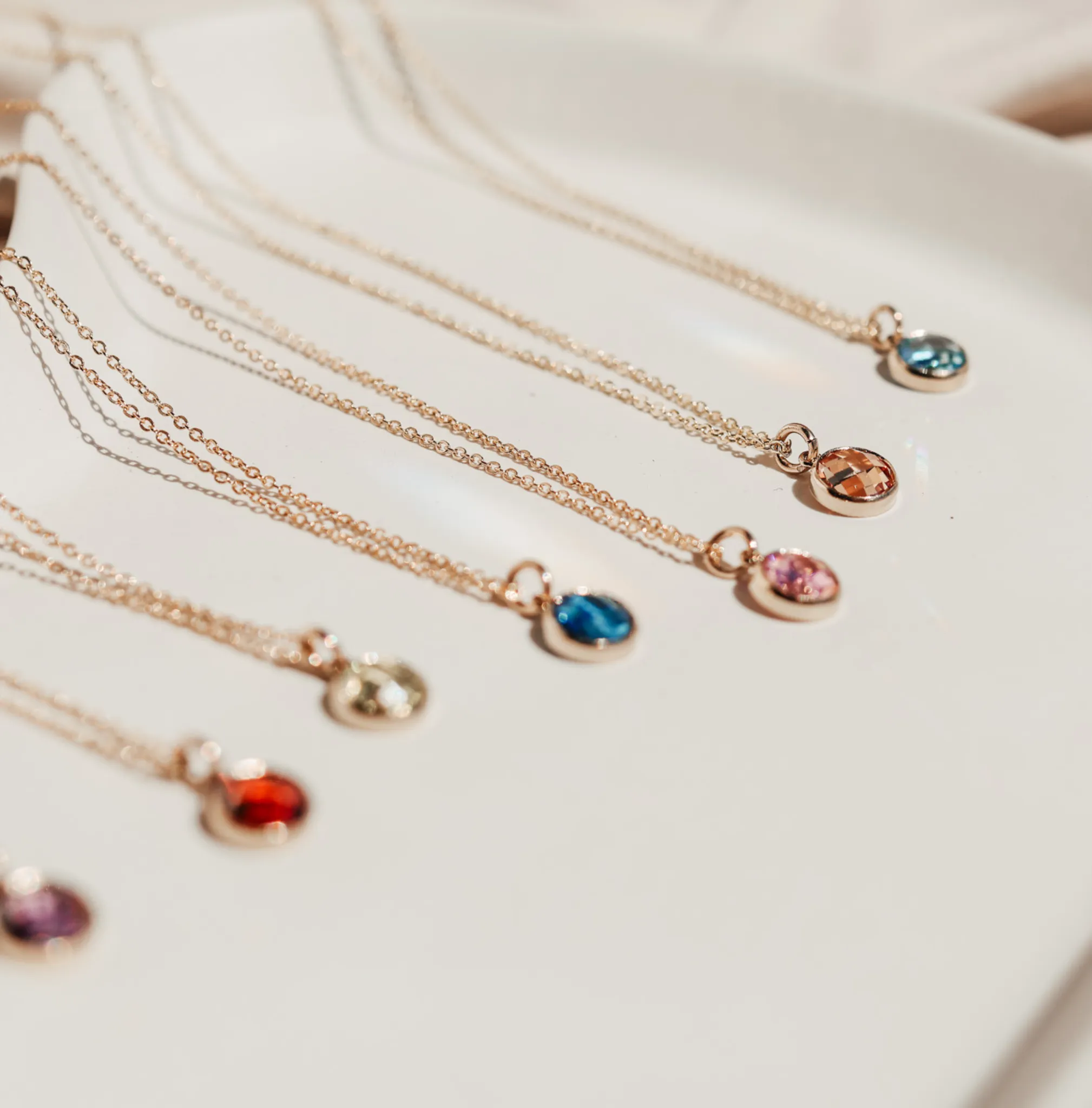 Birthstone Drop Necklace • July