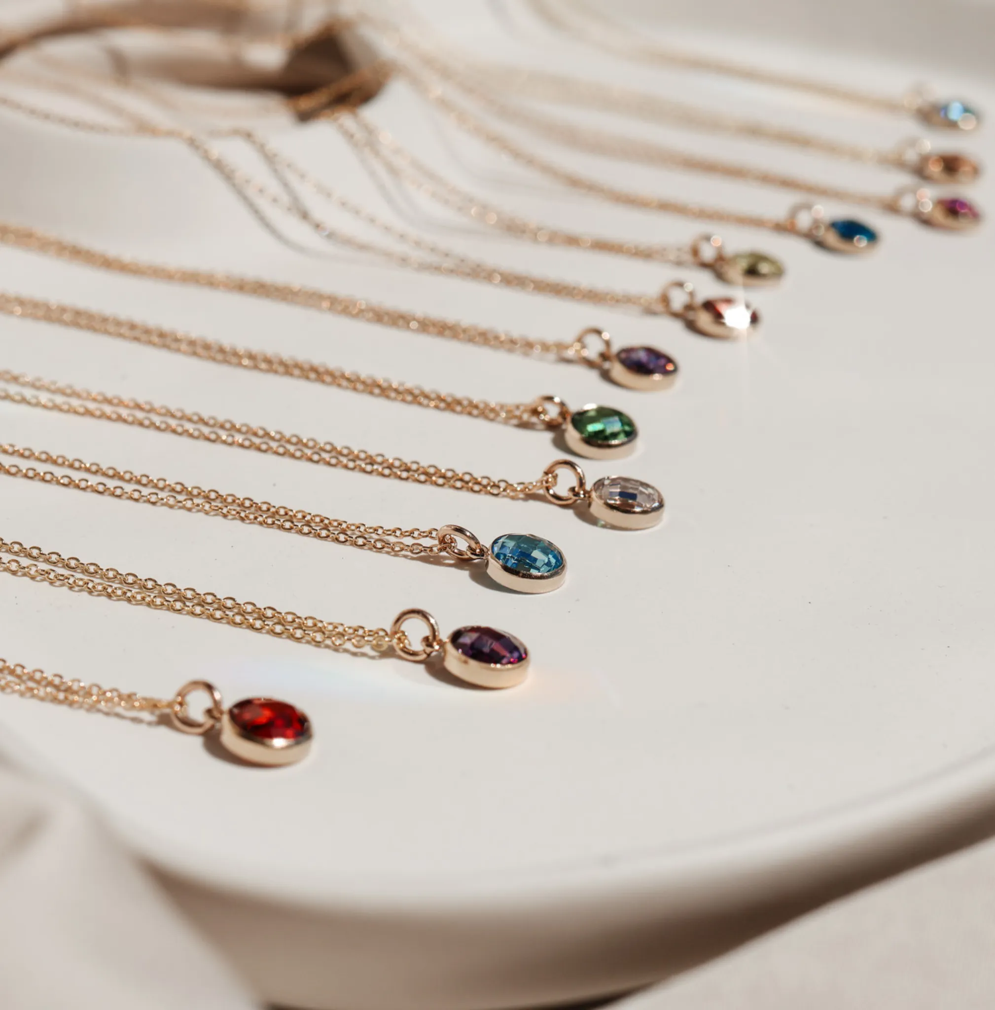 Birthstone Drop Necklace • July