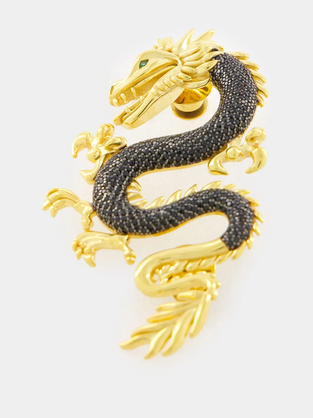 Black Dragon Brooch