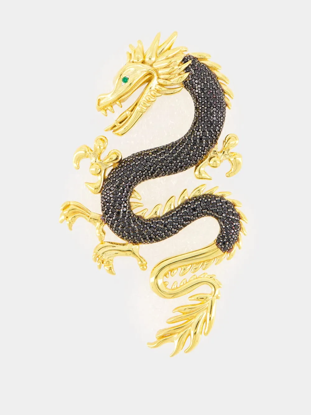 Black Dragon Brooch