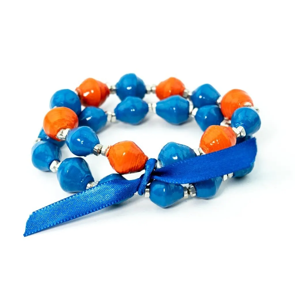 Bracelet -  Blue & Orange Team Signature