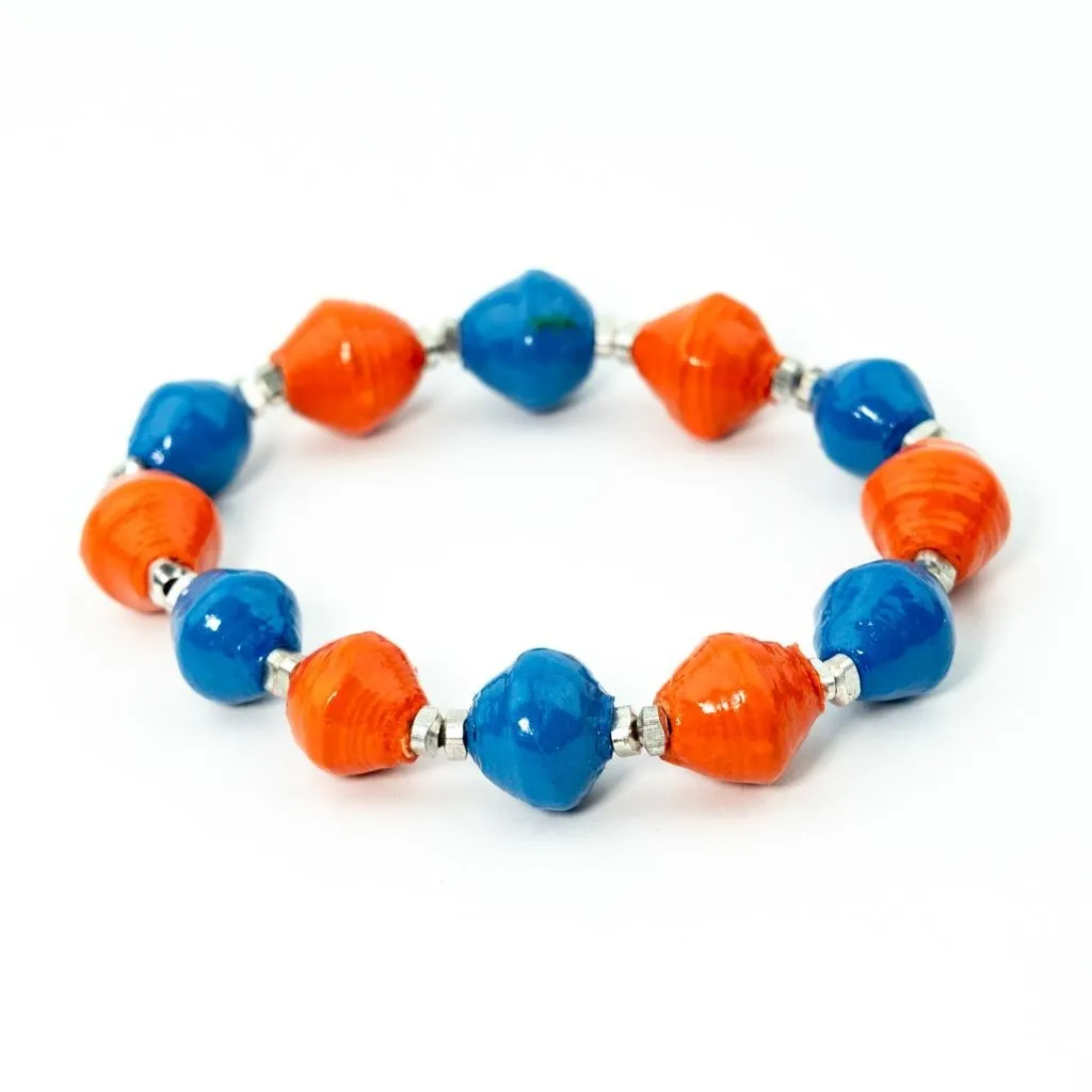 Bracelet -  Blue & Orange Team Signature