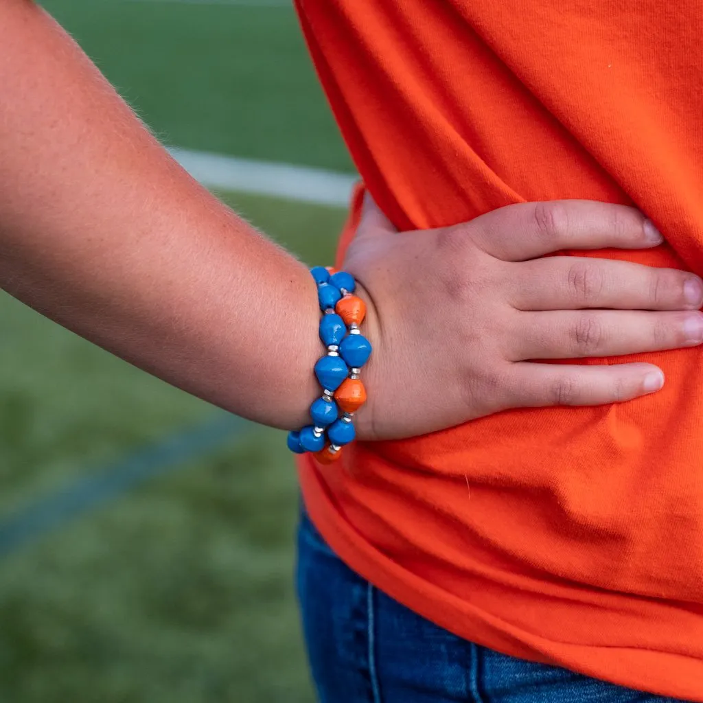 Bracelet -  Blue & Orange Team Signature