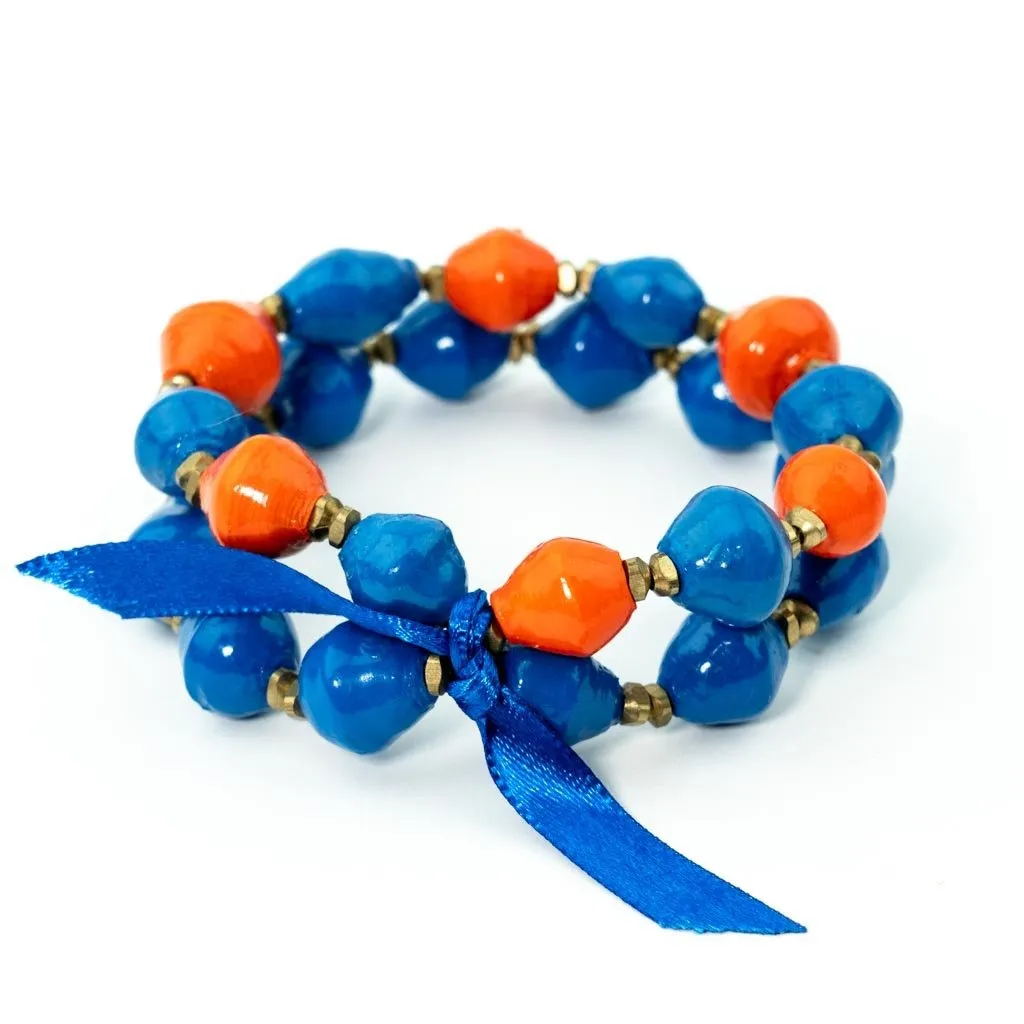 Bracelet -  Blue & Orange Team Signature