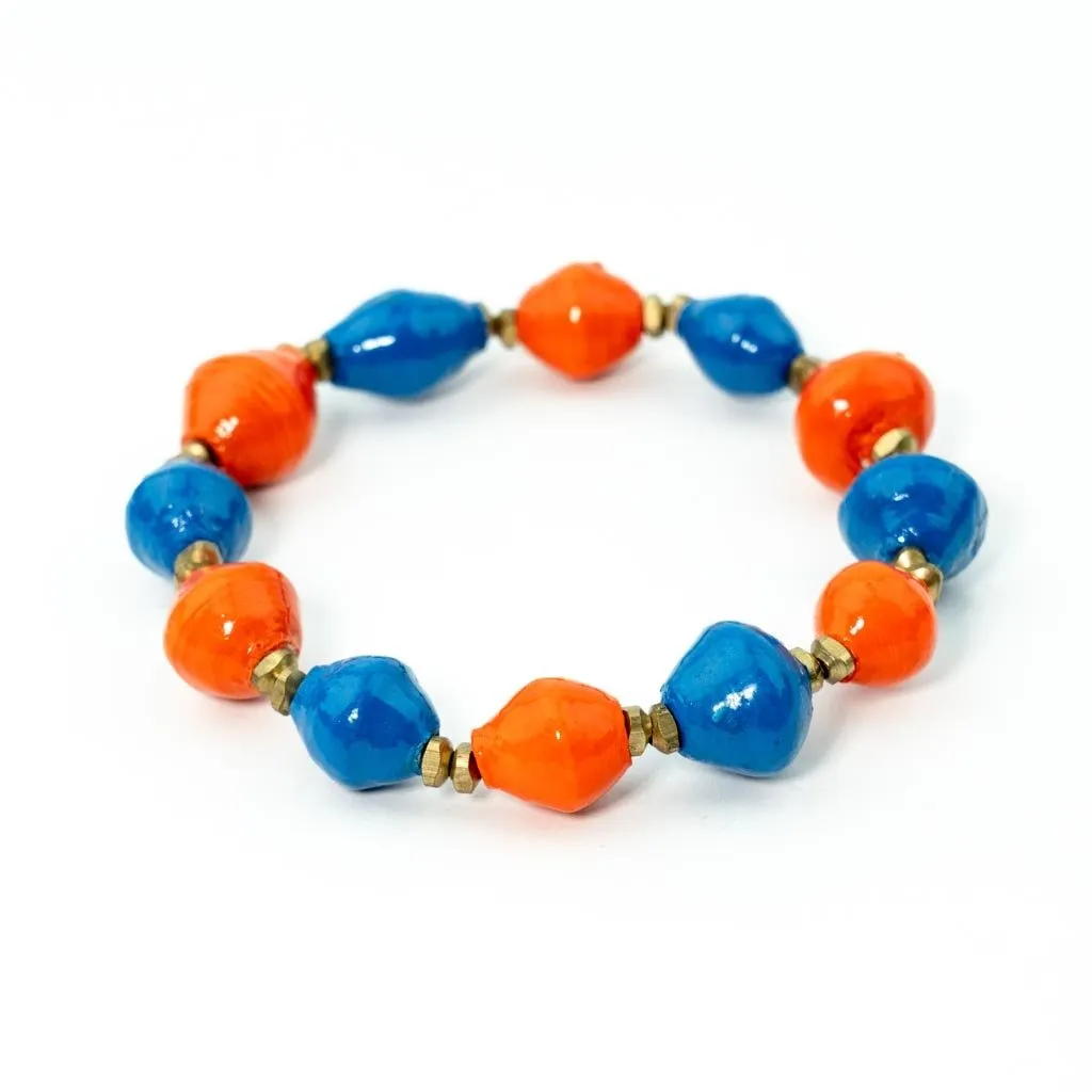 Bracelet -  Blue & Orange Team Signature