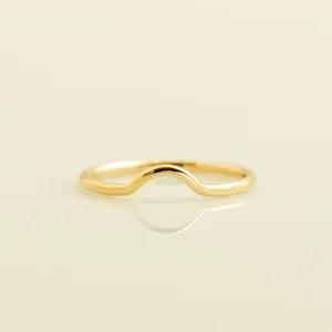 Curved Matching Plain Wedding Ring