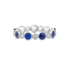 DIAMOND & SAPPHIRE ETERNITY BAND