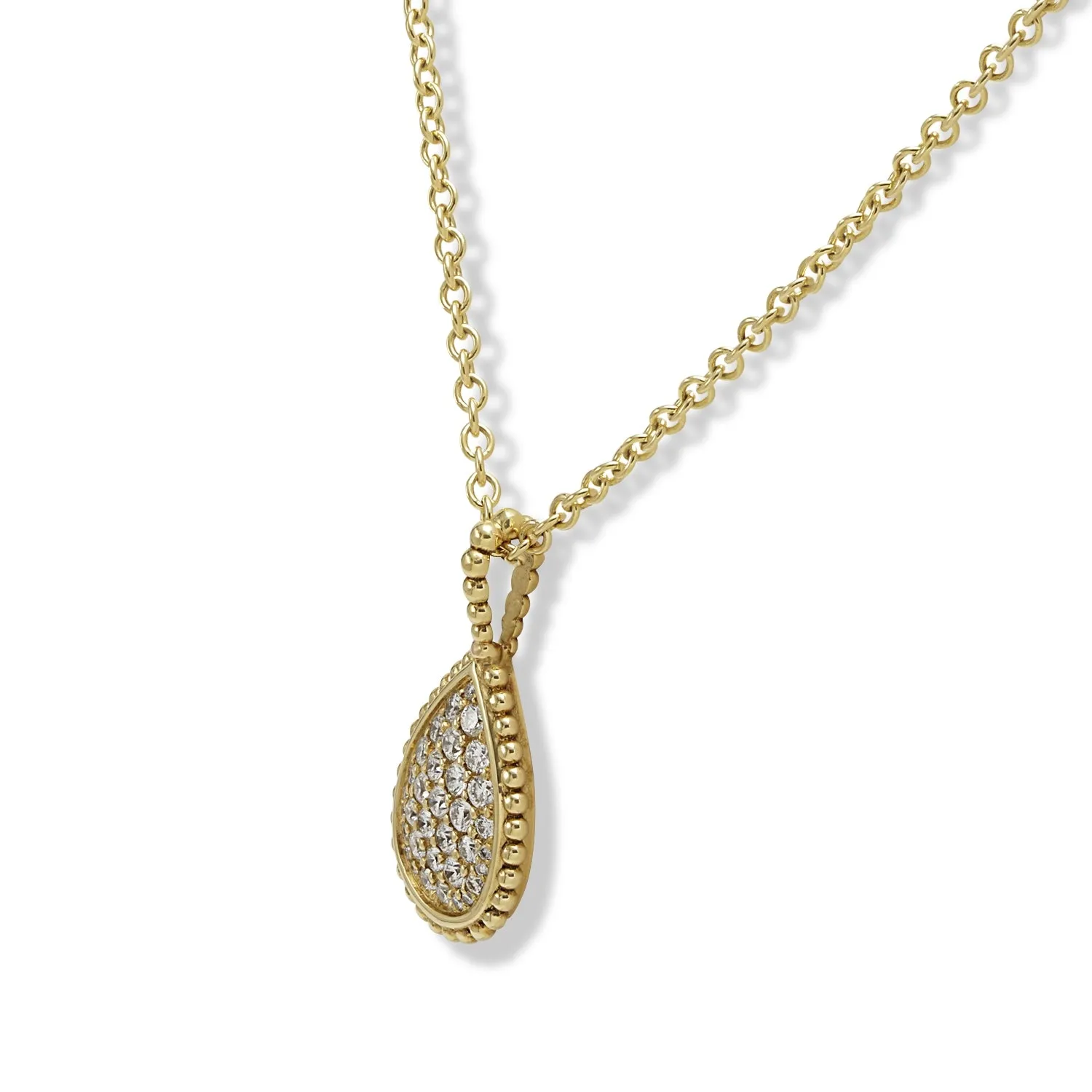 Diamond Teardrop Pendant