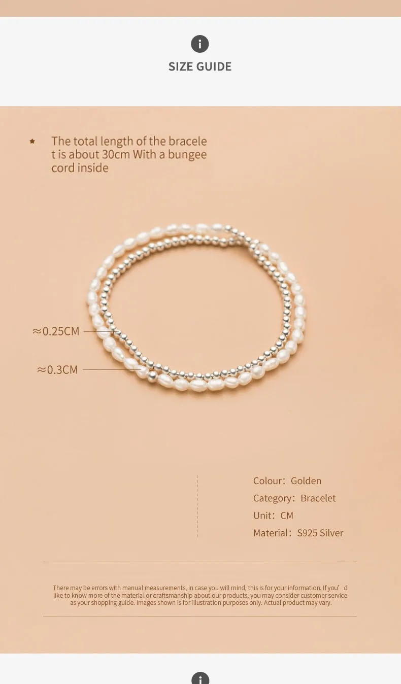 Double Layer Pearl Beads Bracelet