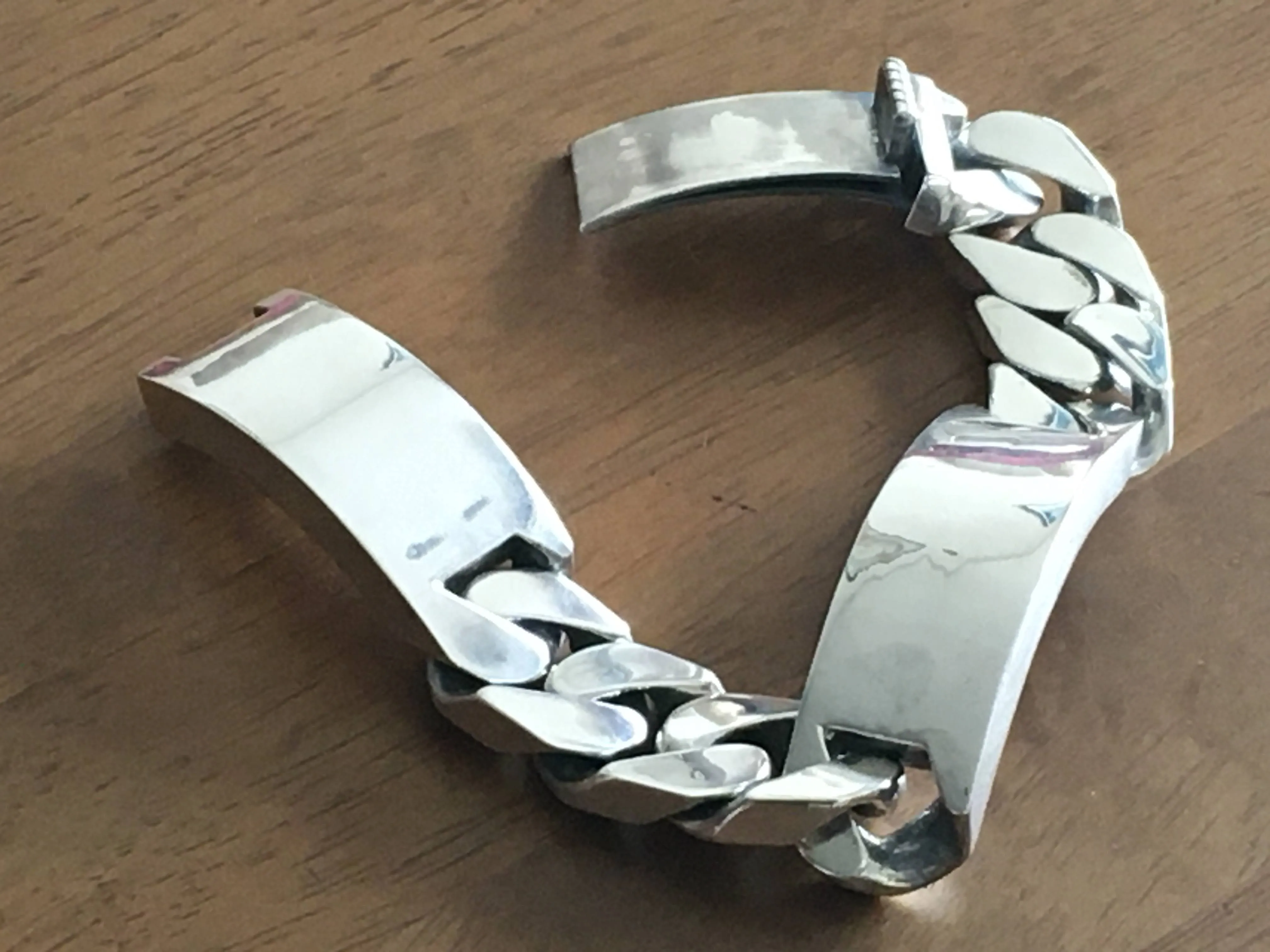 Double Plate Identity Bracelet - 22mm Wide