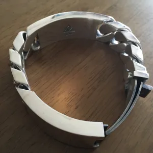 Double Plate Identity Bracelet - 22mm Wide