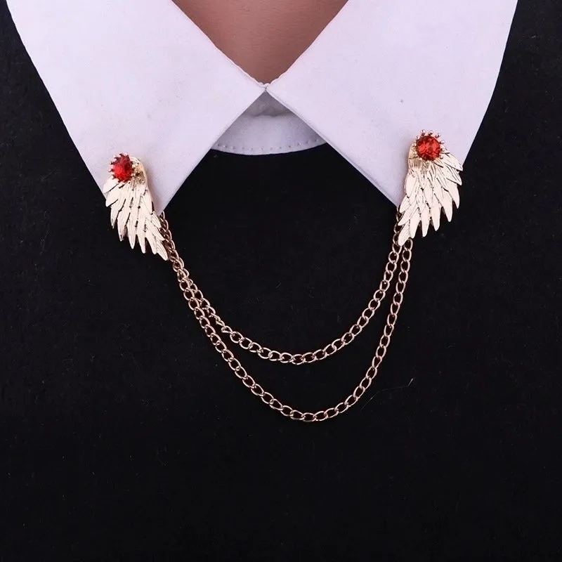 Fashion Wings Zinc Plating Unisex Collar Pin