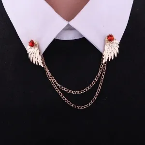 Fashion Wings Zinc Plating Unisex Collar Pin