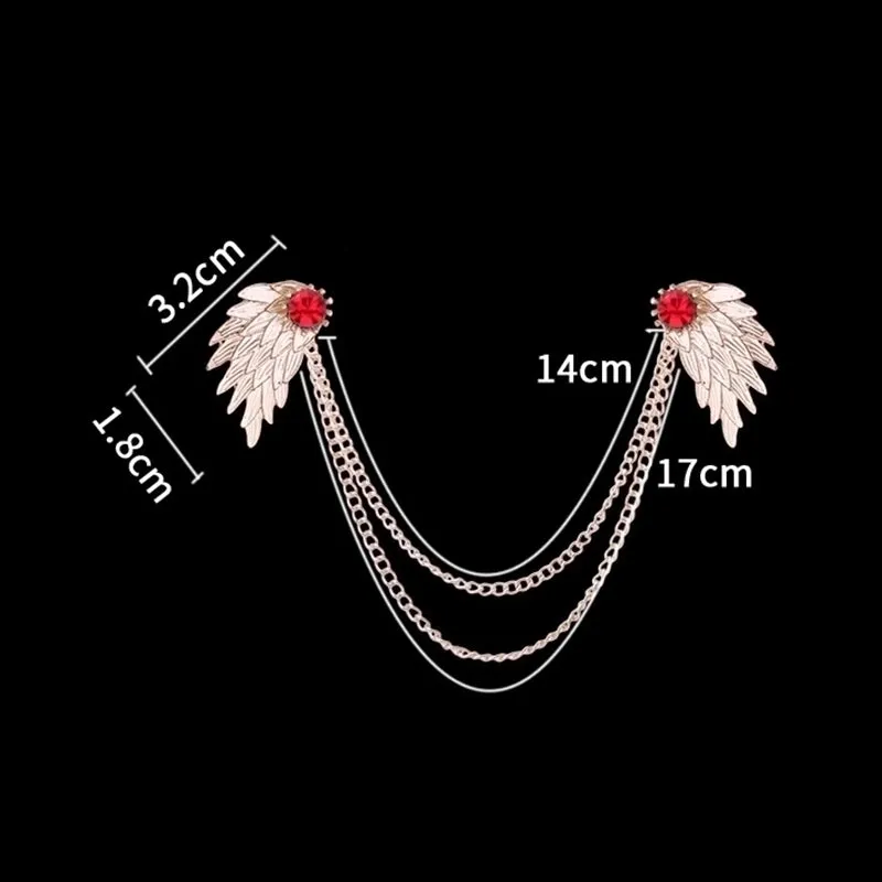 Fashion Wings Zinc Plating Unisex Collar Pin