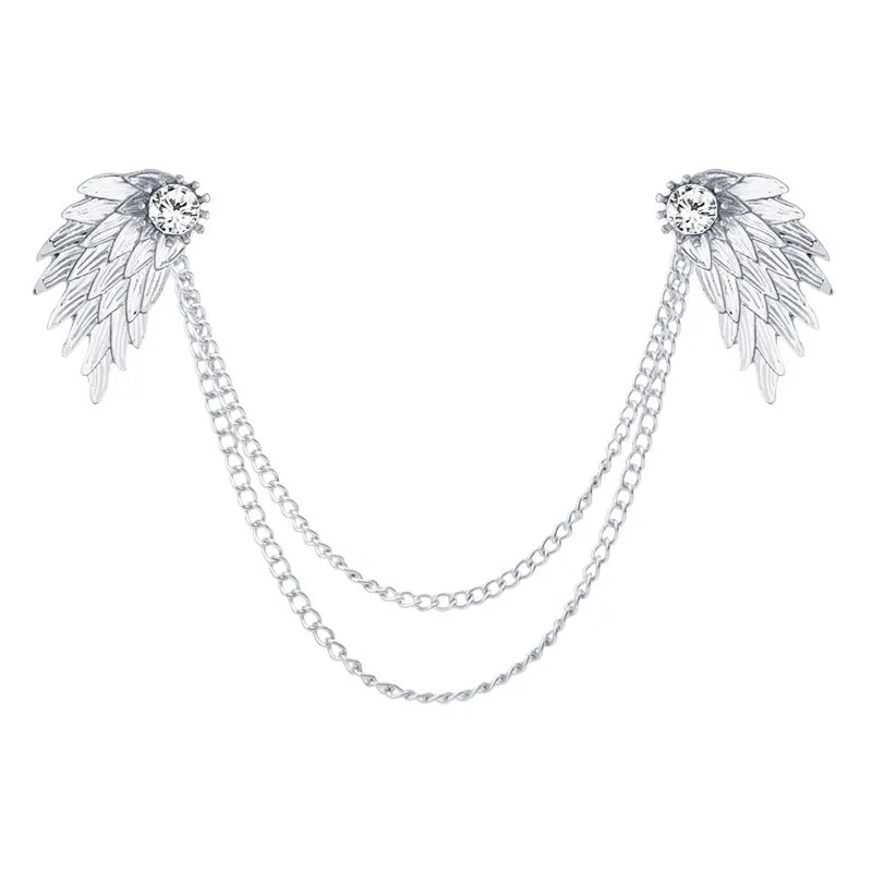 Fashion Wings Zinc Plating Unisex Collar Pin