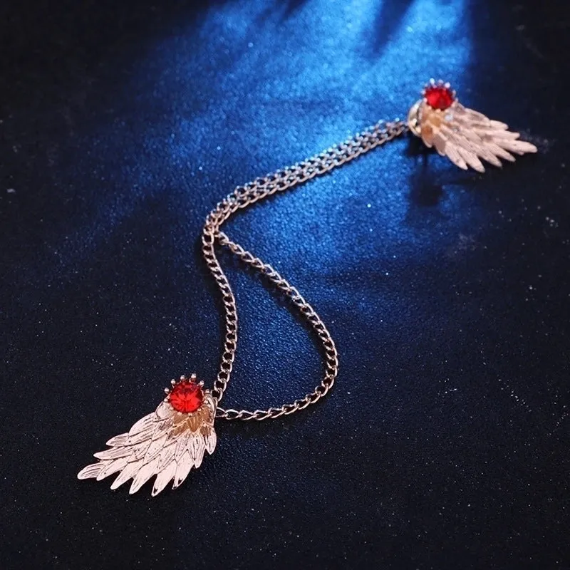 Fashion Wings Zinc Plating Unisex Collar Pin