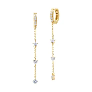 Georgini A Christmas Journey Clara Earrings - Gold