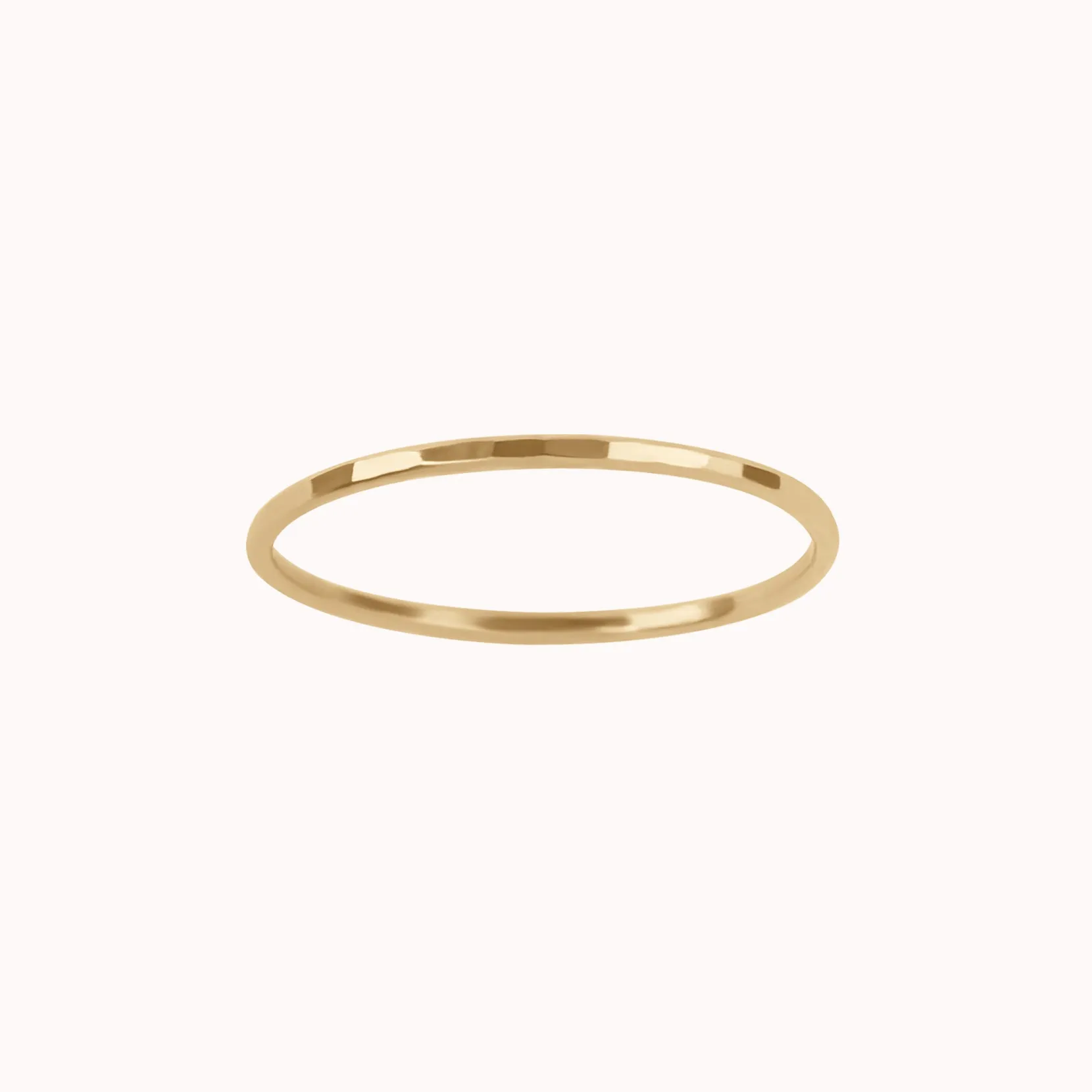 Hammered Skinny Ring