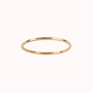 Hammered Skinny Ring