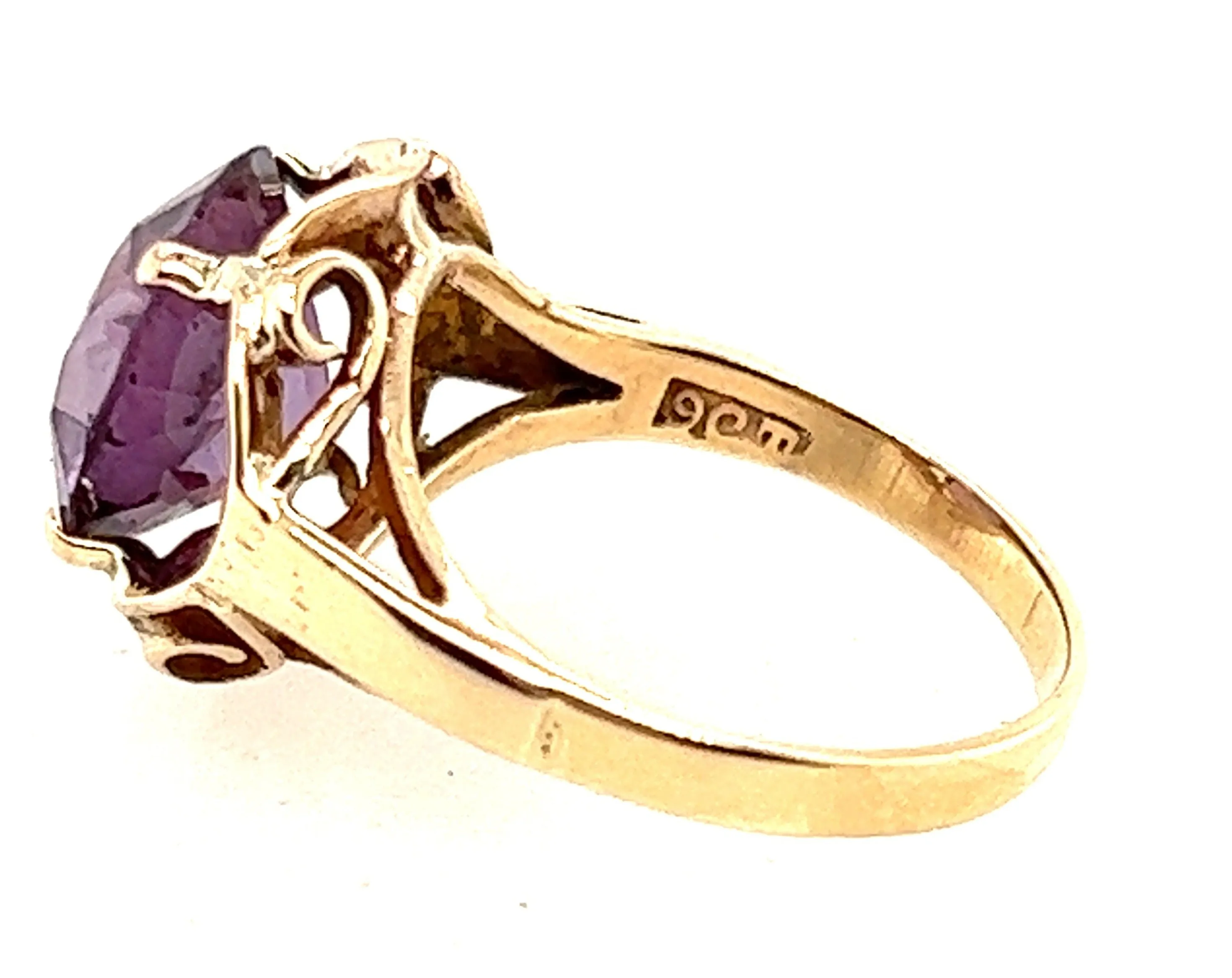 Handmade 9ct Yellow Gold & Sapphire Ring