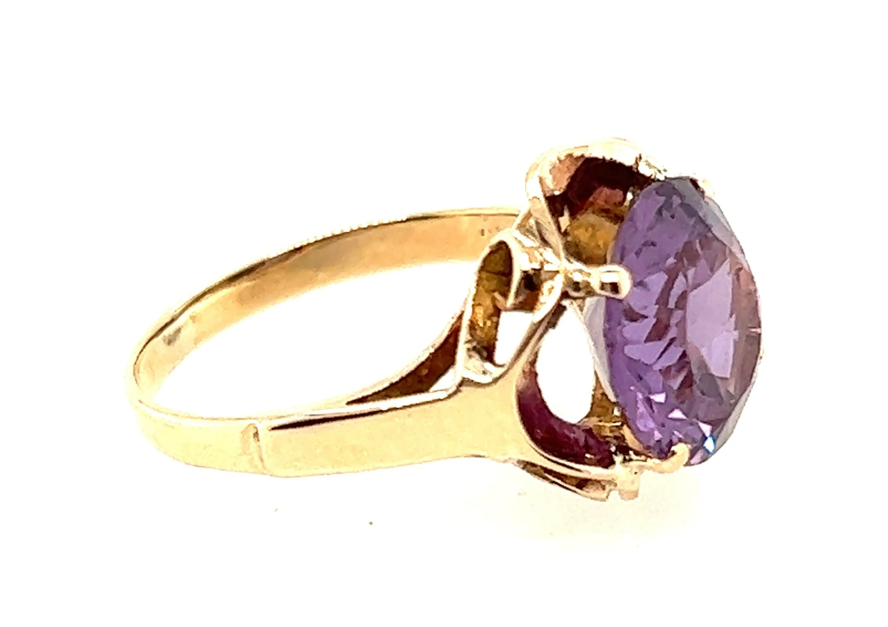 Handmade 9ct Yellow Gold & Sapphire Ring