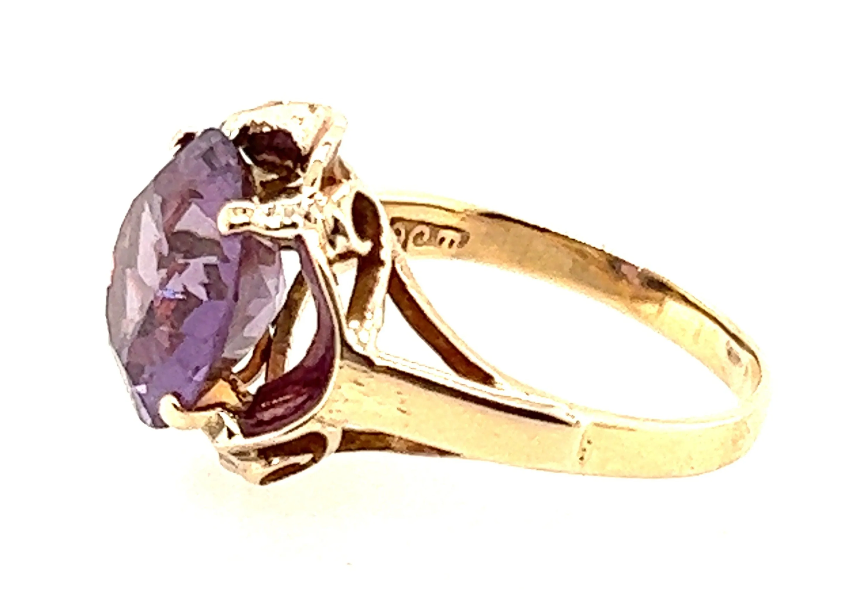 Handmade 9ct Yellow Gold & Sapphire Ring