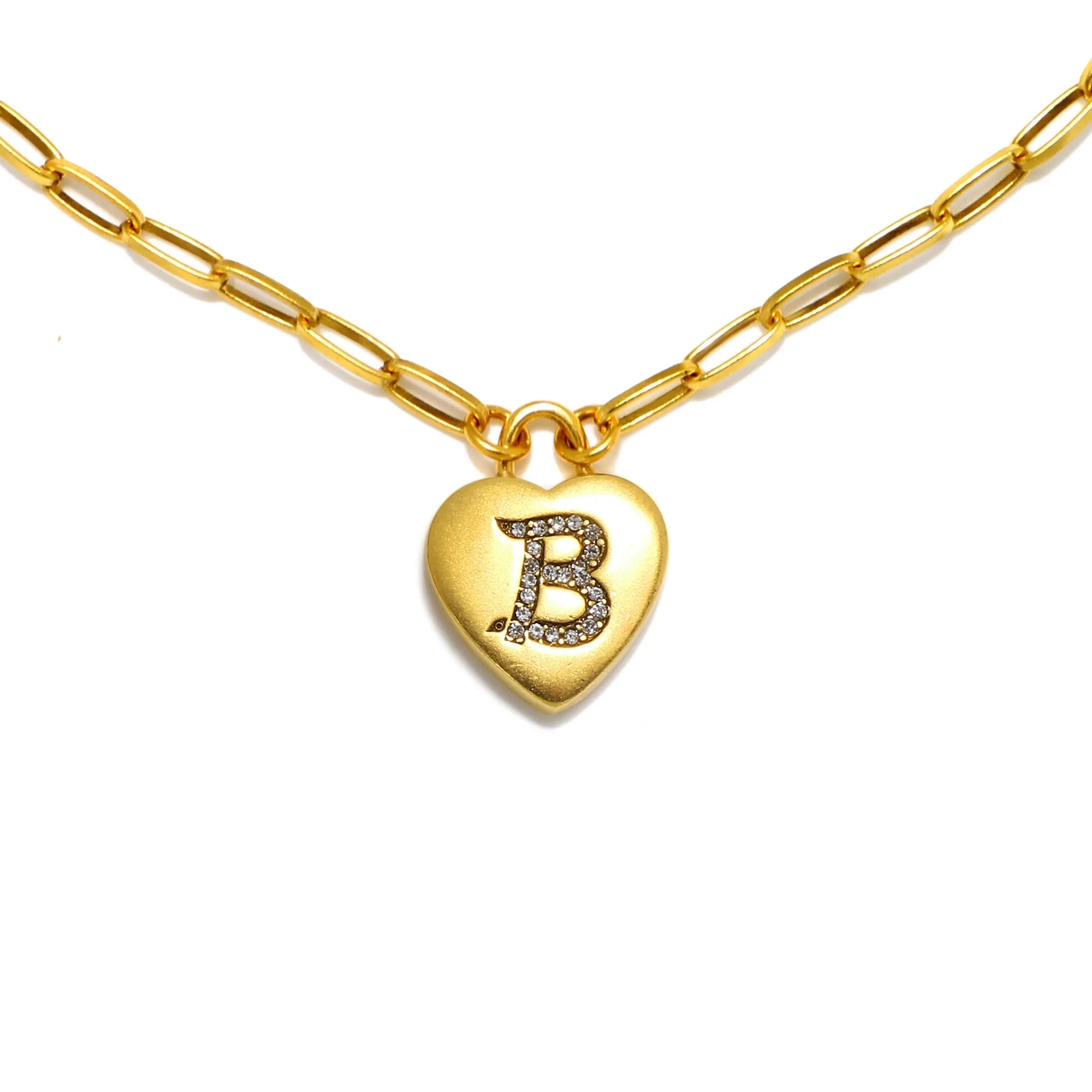 Heart Initial Necklace