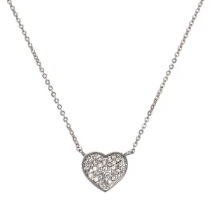 Heart Pave' Crystal Pendant