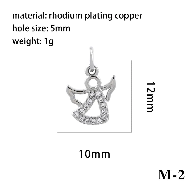 Ig Style Simple Style Angel Dolphin Crown Copper Plating Inlay Zircon 18k Gold Plated Charms