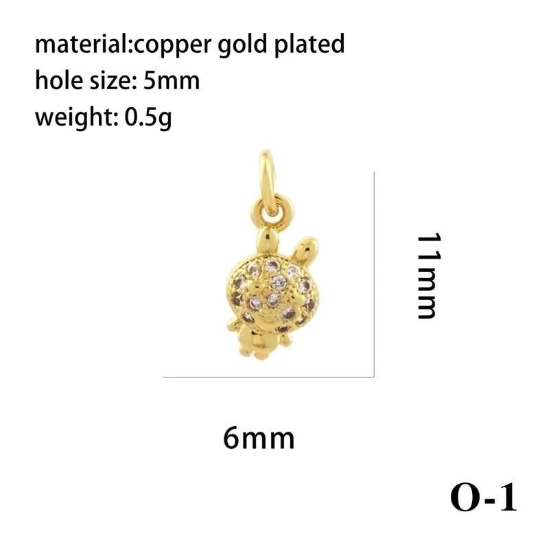 Ig Style Simple Style Angel Dolphin Crown Copper Plating Inlay Zircon 18k Gold Plated Charms