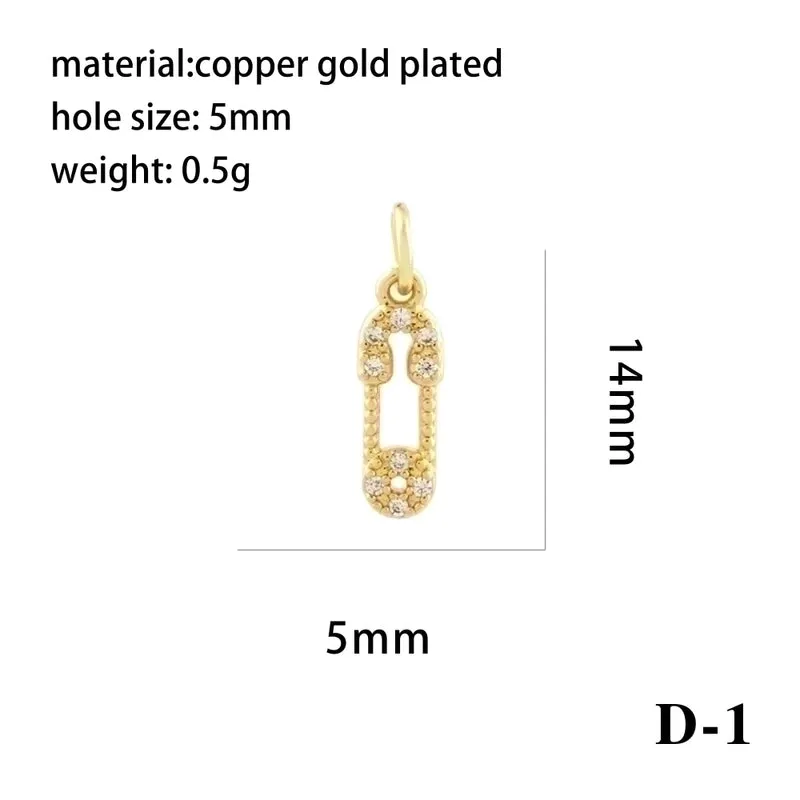 Ig Style Simple Style Angel Dolphin Crown Copper Plating Inlay Zircon 18k Gold Plated Charms