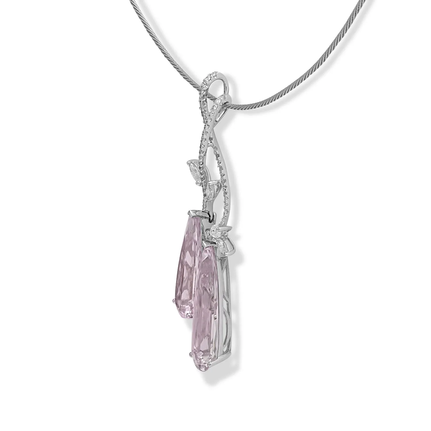 Kunzite Pear Pendant