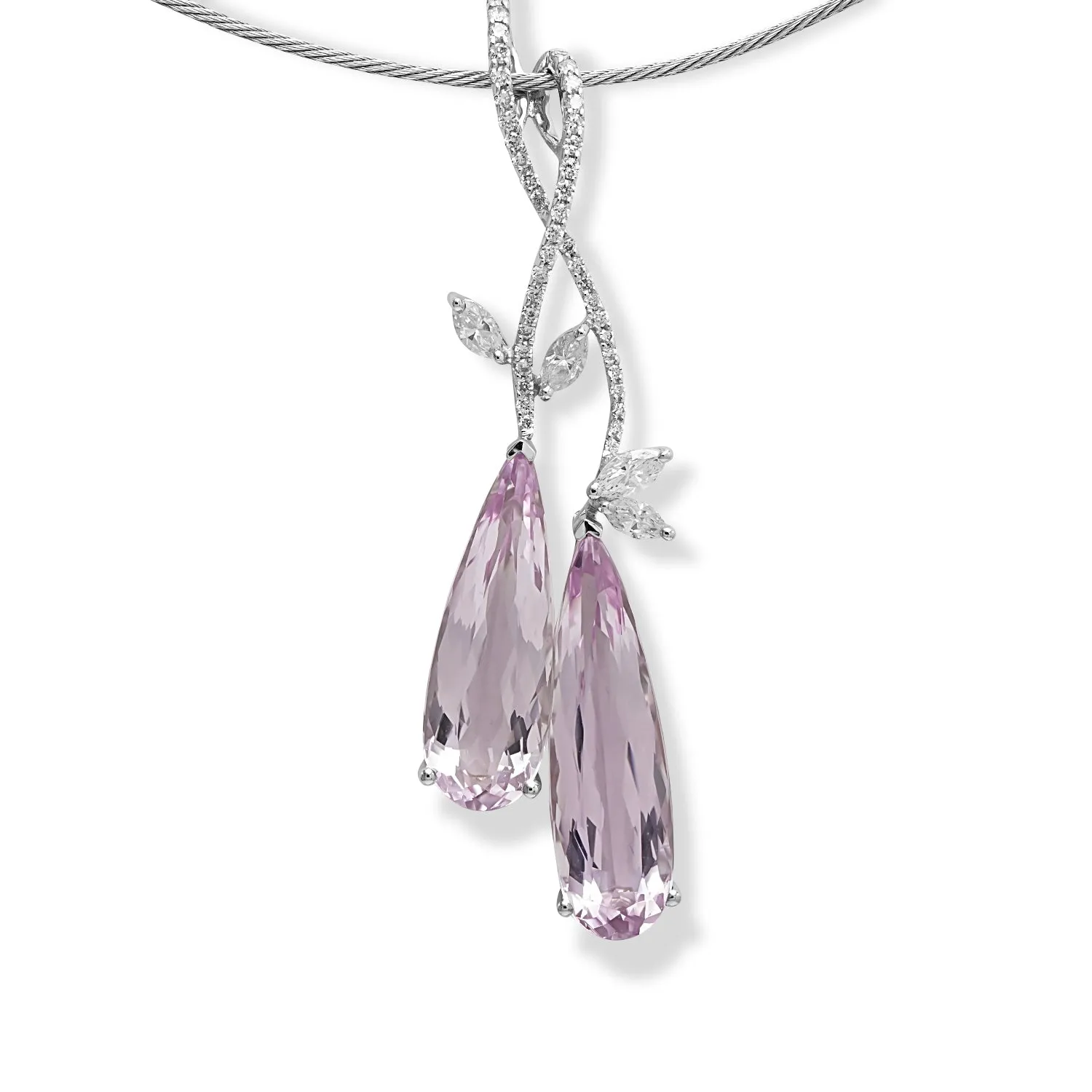 Kunzite Pear Pendant