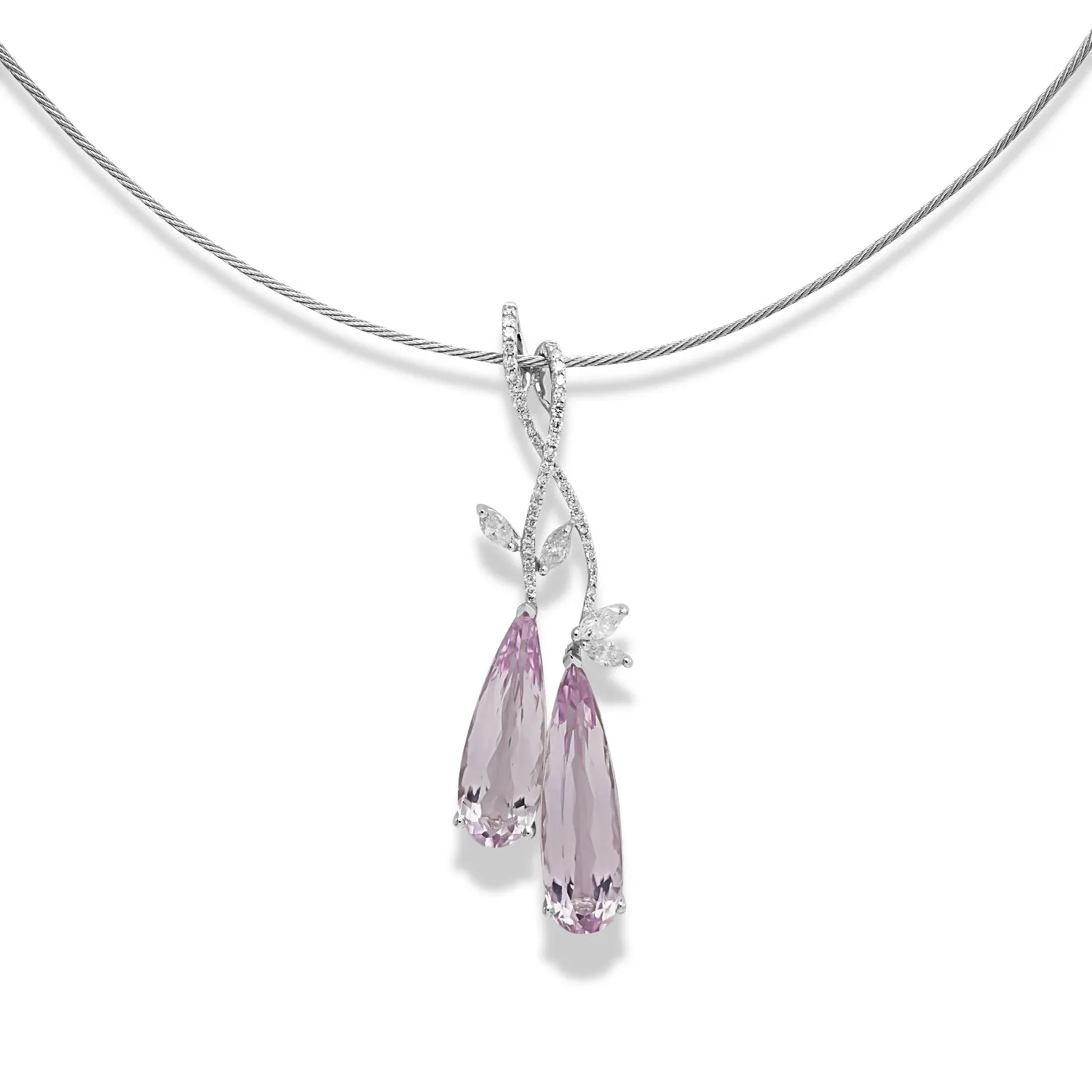 Kunzite Pear Pendant