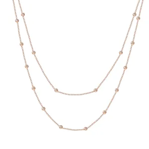 Layered Necklace Rose Gold