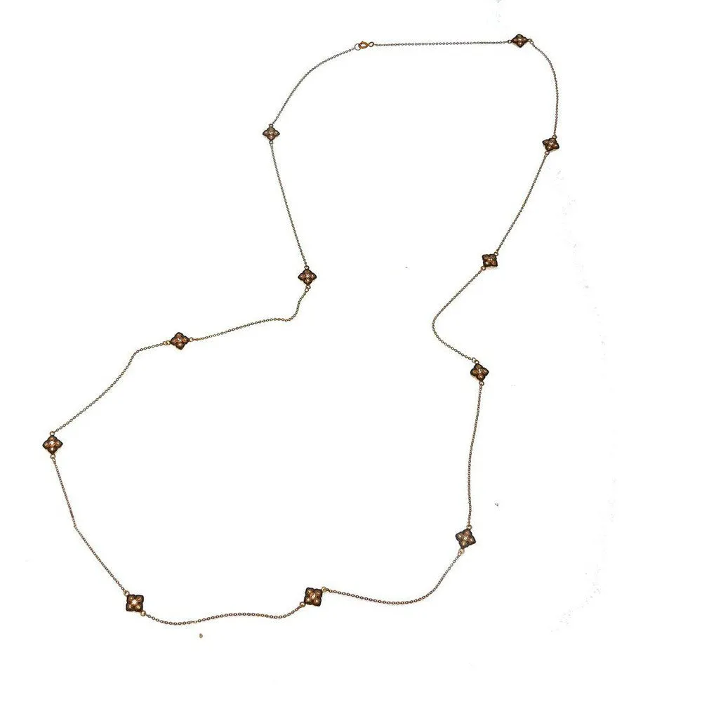 Multi-Station Gold Necklace